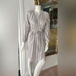 Lucky Brand Women's Grey
Striped Shirt Dress Size M